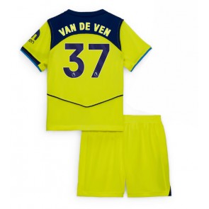 Lacne Dětský Futbalové dres Tottenham Hotspur Micky van de Ven #37 2025-26 Krátky Rukáv - Tretina (+ trenírky)